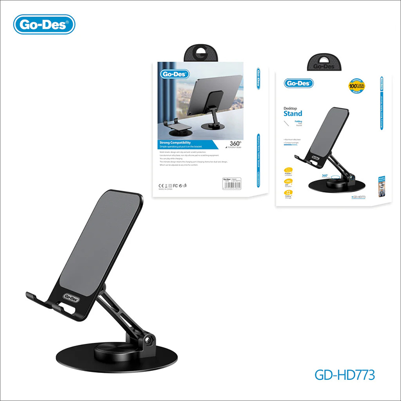 Telefon Planşet Tutacağı Qatlanabilən Masa Stendi Go-Des GD-HD773
