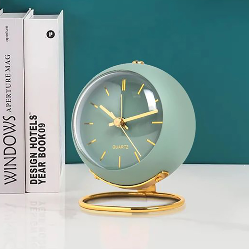 Stolüstü Saat Masaüstü Budilnik Suvenir Hədiyyəlik Qızılı