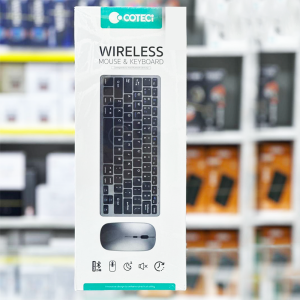 Klaviatura Mouse Seti Kompakt Kombo Simsiz Universal Coteci