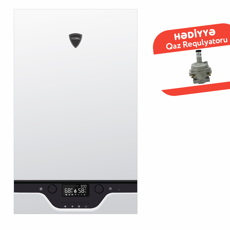 Kombi Decorall 40KW + HƏDİYYƏ Qaz Requlyatoru
