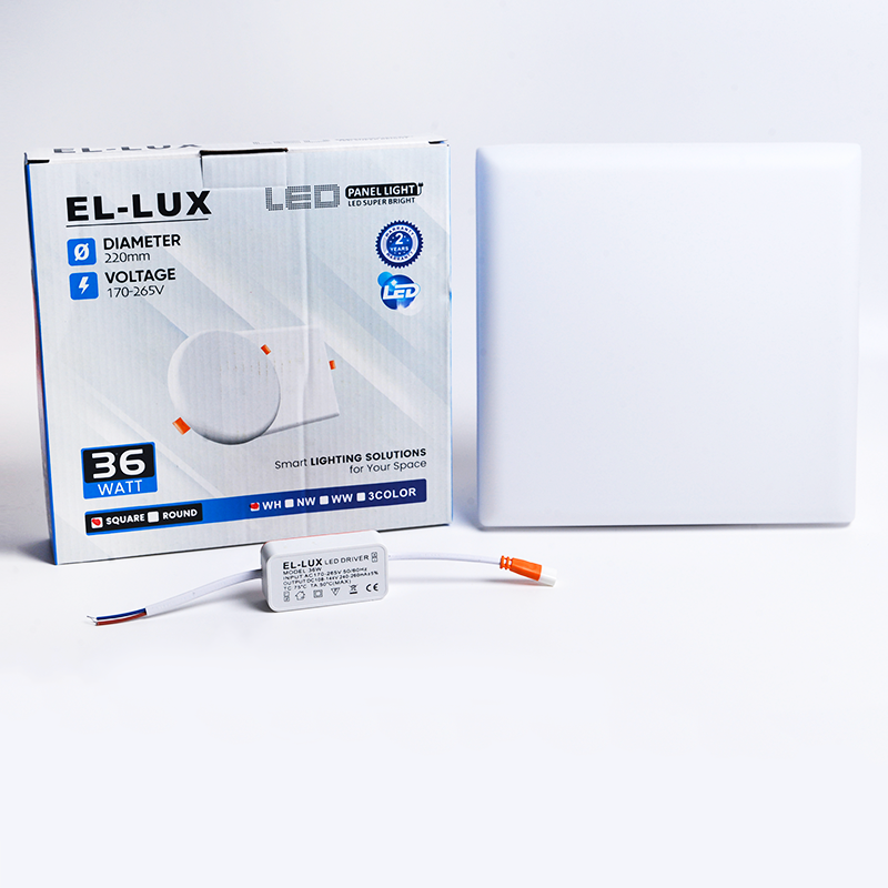 LED Panel EL-LUX 36W 3D Kvadrat