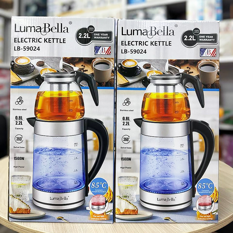 Çaydan Elektrikli Dəm Çaydanı Luma Bella LB-59024 2.2L 1500W