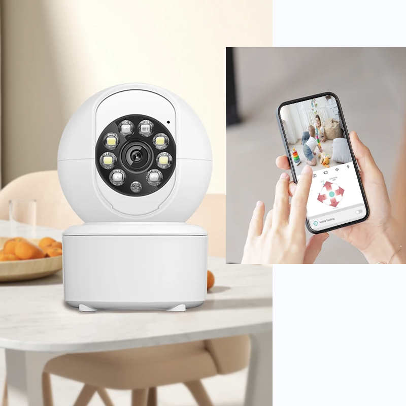 Kamera Təhlükəsizlik Ev Daxili Şərait üçün Rəngli Gecə Görmə 2MP WiFi Berry Iot