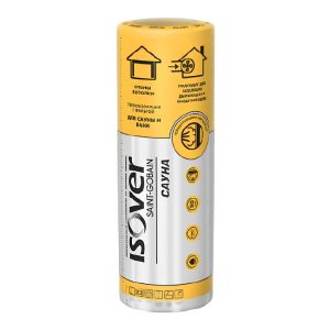 Mineral Yunu Folqalı İstilik İzolyasiyası Isover Sauna 50 mm