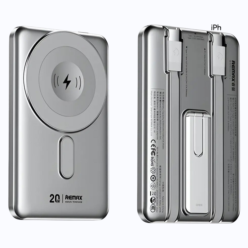 Power Bank Maqnit Sürətli Şarj 5000 mAh 15W Remax CX-1