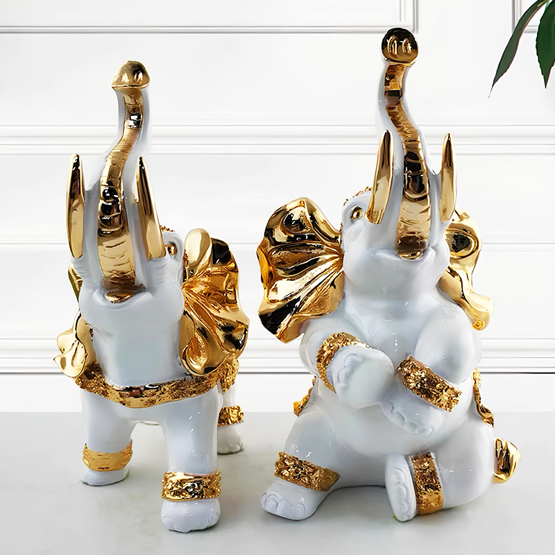 Suvenir Hədiyyəlik Stolüstü Fil Cüt