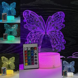 Suvenir Hədiyyəlik Dekorativ Stolüstü İşıqlı Kəpənək