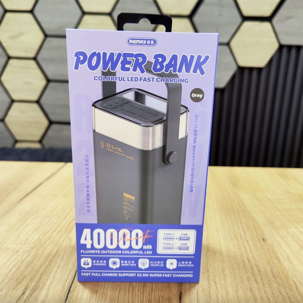 Power Bank 40000 mAh PD 22.5+20 W Super Sürətli Şarj Remax