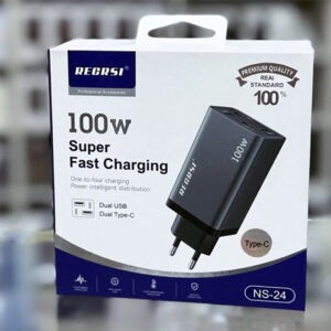Adapter 100 Vatt Sürətli Şarj USB Type-C Regrsi NS-24