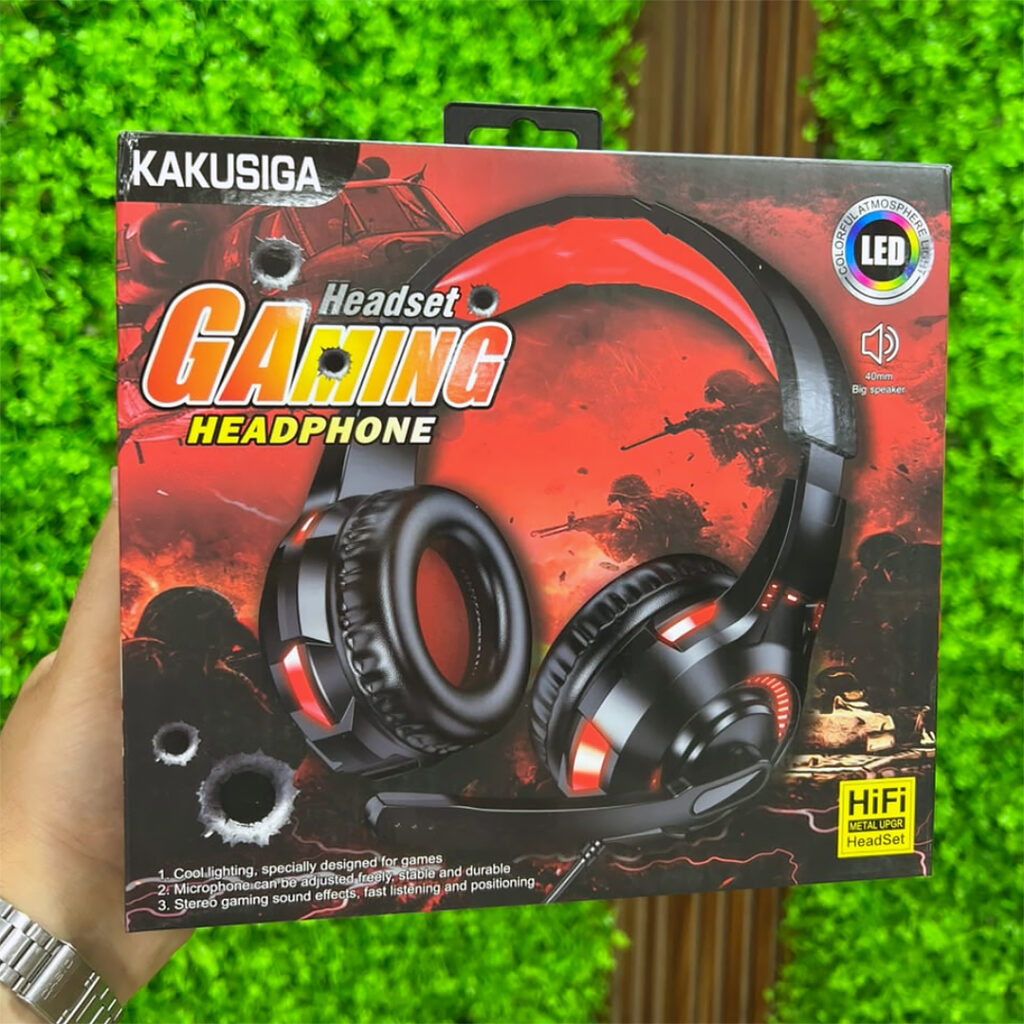 Qulaqlıqlar Oyun Qulaqlığı İşıqlı Mikrofonlu Kakusiga KSC-1306